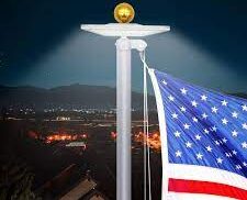 flag pole lights